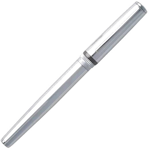 BOSS Gear Metal Chrome Fountain Pen - Image 3