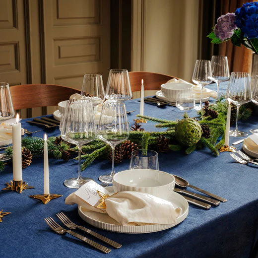 Georg Jensen 18 KT. Gold Plated Christmas Star Napkin Ring/Table Card Holders - Image 3