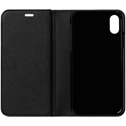 Montblanc Black Sartorial Double Flap Flip iPhone XS Case - Image 3