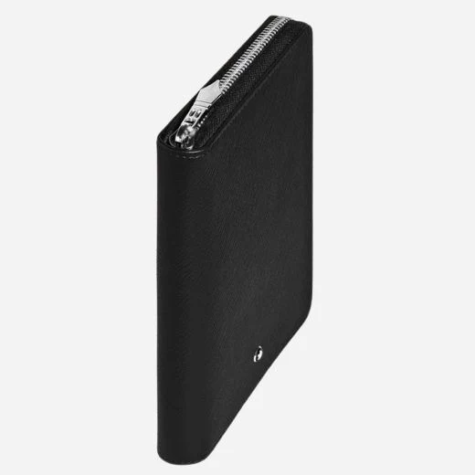 Montblanc Black Sartorial Leather 5-Pen Pouch with Zip - Image 3