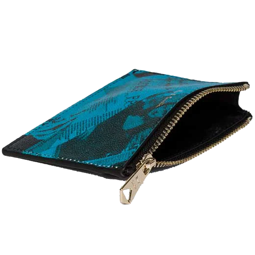 Paul Smith Blue Show Collage 2CC Zipped Card Holder - Image 3