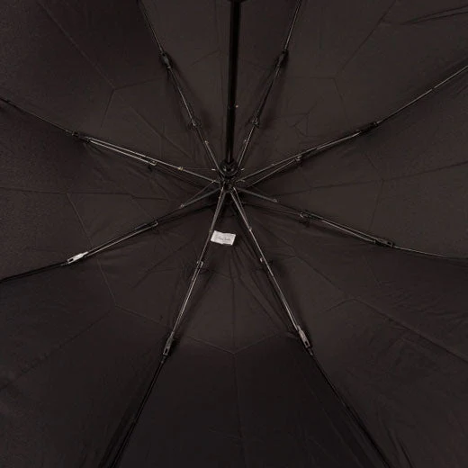 Paul Smith Compact Umbrella in Black with 'Signature Stripe' Trim - Image 5