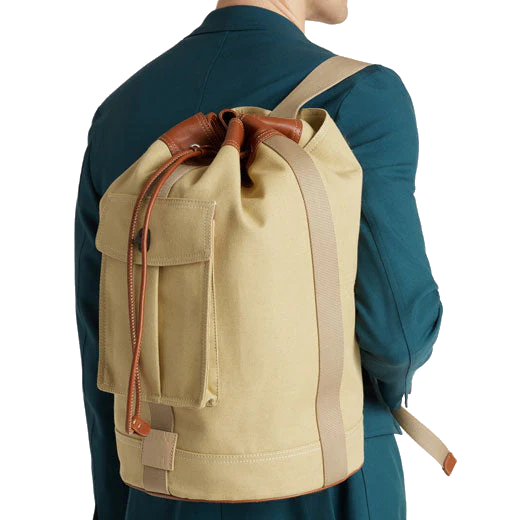 Paul Smith Cotton-Linen Canvas Sand Duffel - Image 8