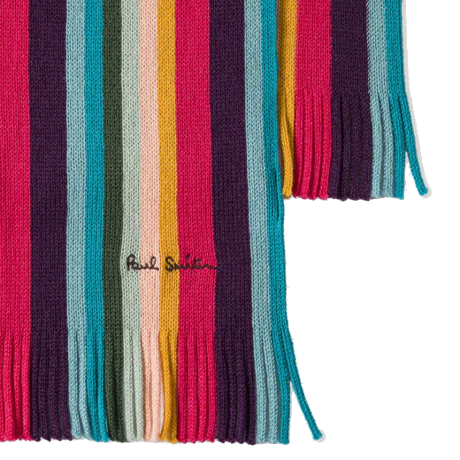 Paul Smith Men's Artist Stripe Scarf, Navy Gloves & Hat Gift Set - Image 3