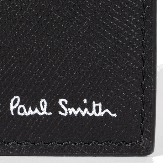 Paul Smith 'Mini Blur' Leather Billfold 4CC and Coin Wallet - Image 4