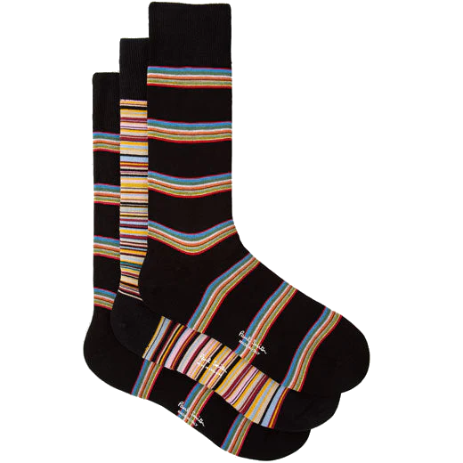 Paul Smith Signature Stripe Card Holder & Socks Gift Set - Image 4