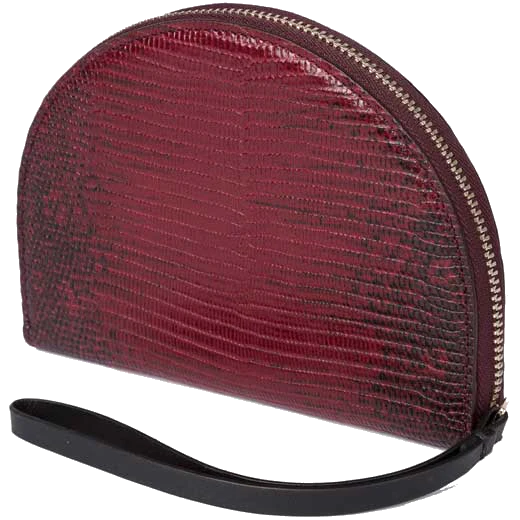 Paul Smith Women's Mock Lizard Burgundy Moon Purse - Image 3
