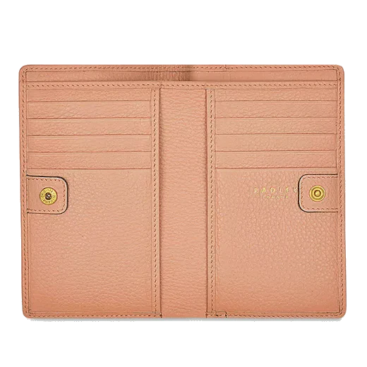 Radley Stamp Medium Bifold Soft Leather Purse In Grapefruit - Image 3
