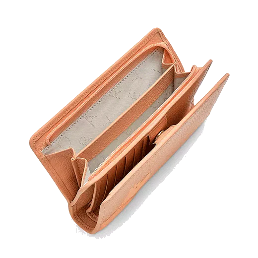 Radley Stamp Medium Bifold Soft Leather Purse In Grapefruit - Image 4