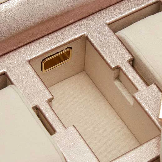 WOLF Rose Gold Palermo 6 Piece Watch Box - Image 6
