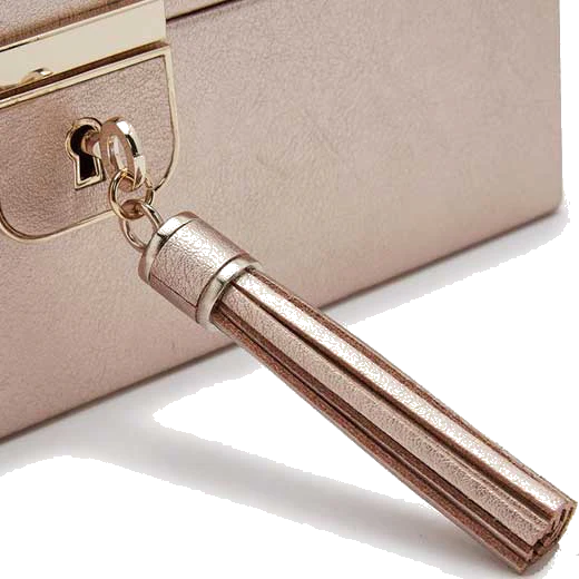 WOLF Rose Gold Palermo 6 Piece Watch Box - Image 7